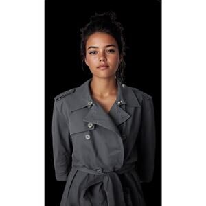 Good Dale Black Trench Coat L